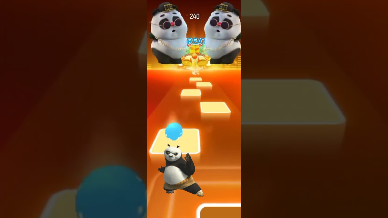 Kungfu Panda Tiles Hop Edm #shorts #panda #kungfupanda #games #gaming #gameplay #tileshop