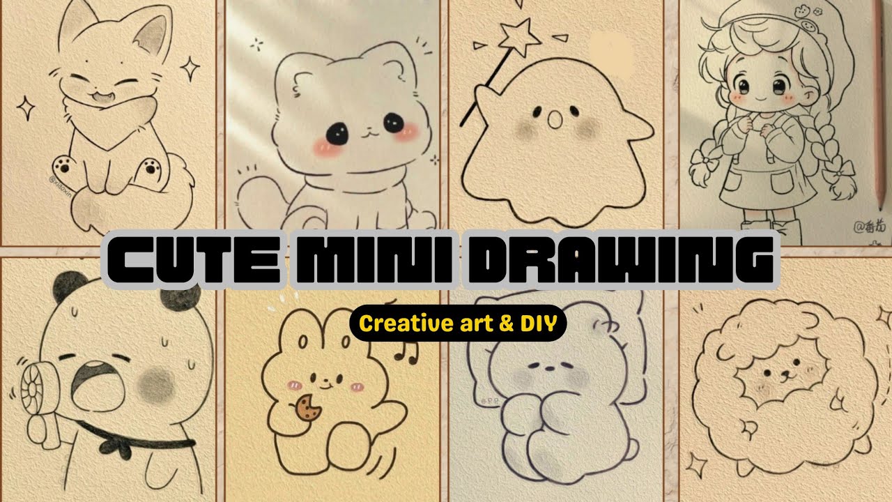 Cute mini drawing ideas || you can try || easy doodle for beginners