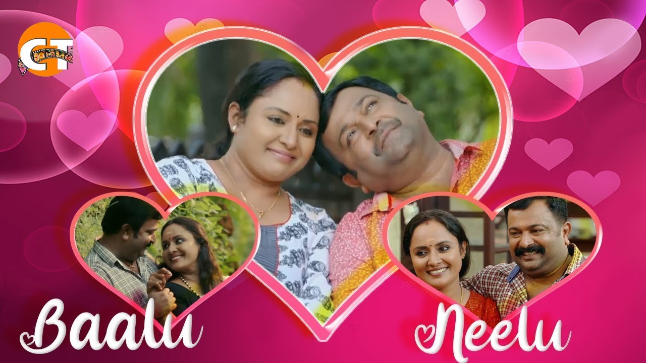 Valentine's Day Special uppum mulakum | Balu & Neelu romance 💞 | edited video mashup | Cinema Times