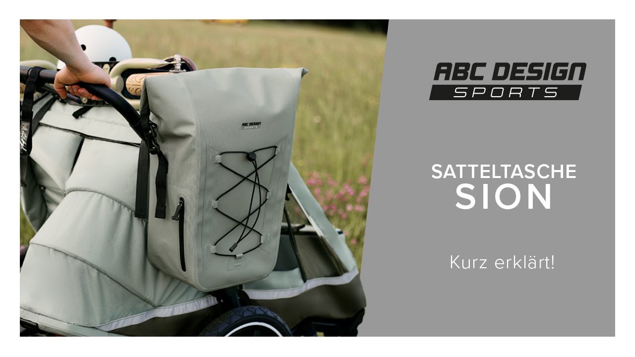 Satteltasche Sion 20L für Kinderwagen Fahrradanhänger & Alltag | ABC Design Sports