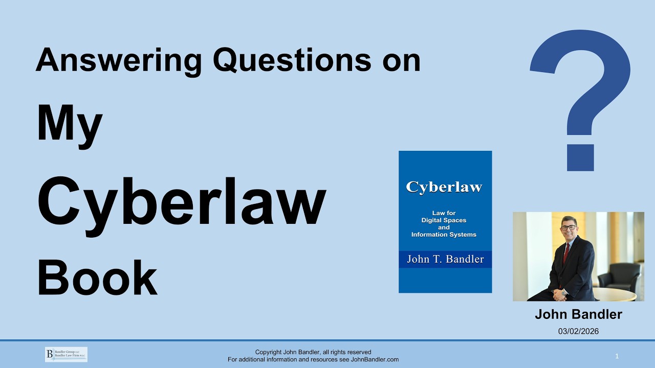 Your Questions Answered on Cyberlaw and my Book - Vol 1 - 2026-03-02