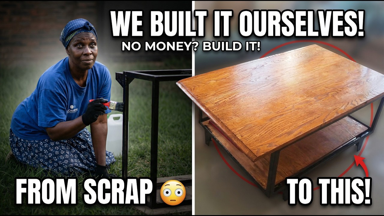 DIY Coffee Table & Console from Scrap | Gogo Chisinga Family Project