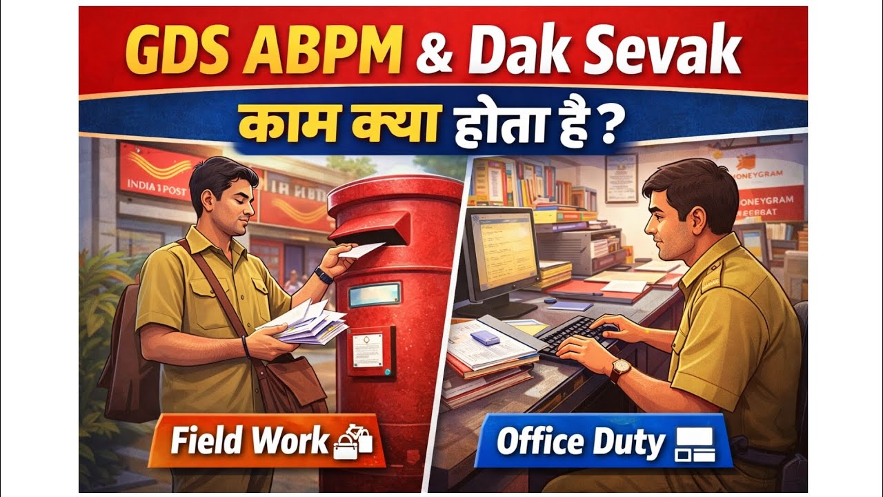Post Office GDS ABPM aur Dak Sevak Ka Daily Routine | Field + Office Work Details