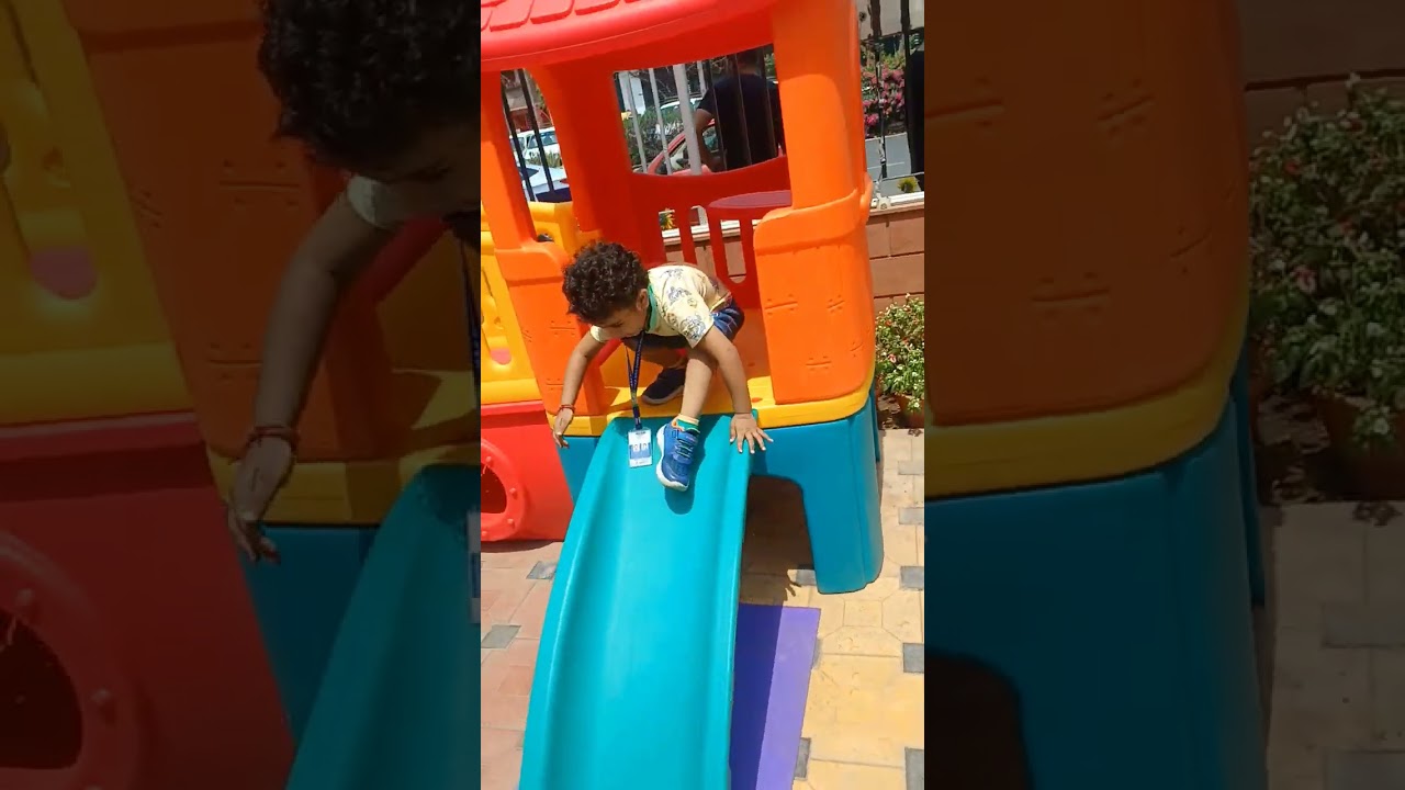 baby enjoying in school#shorts #viral #trending #funny #fun #baby #swing #school #enjoy #ytshorts