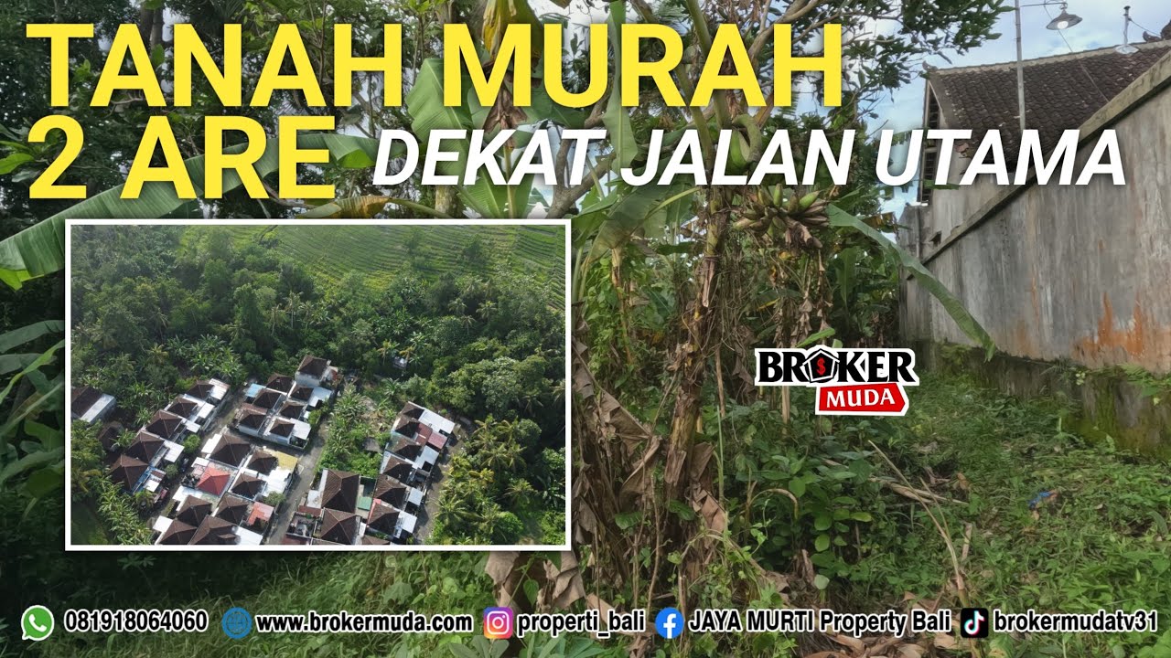 TANAH  MURAH 2 ARE HANYA 5 MENIT  KOTA TABANAN BALI