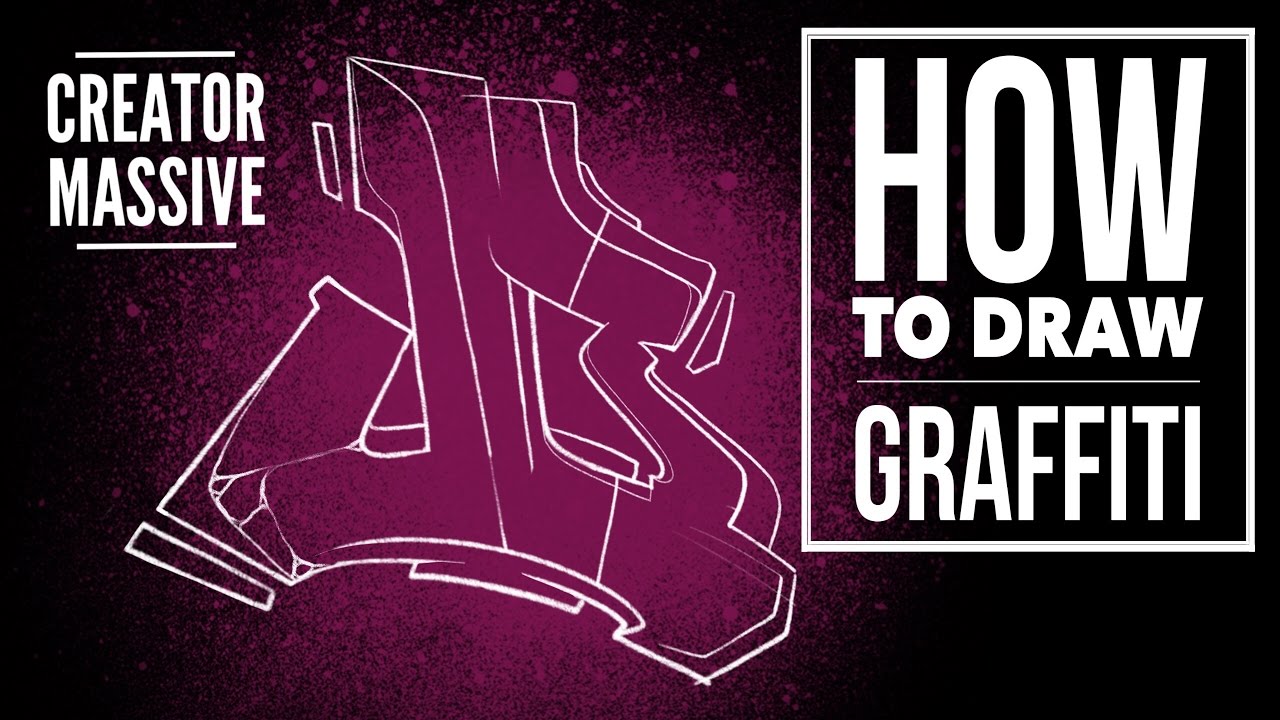 How to draw graffiti | Graffiti sketching techniques