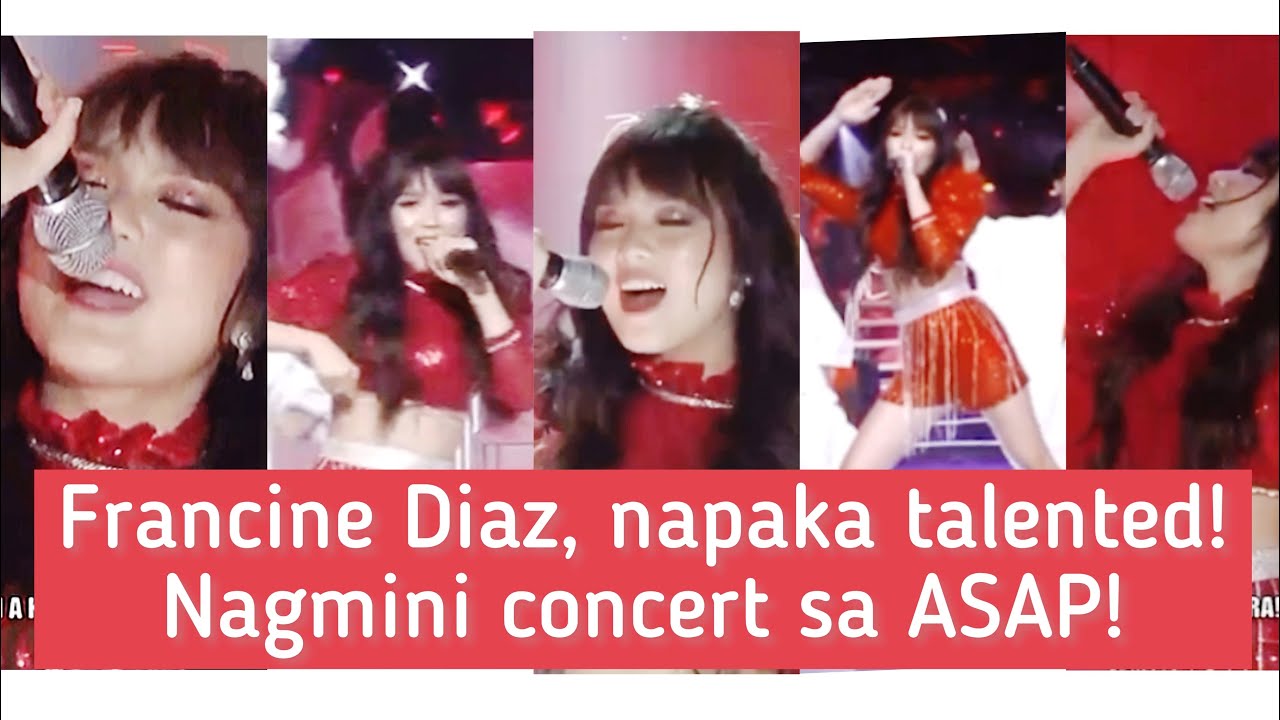 Francine Diaz, nag mini concert sa ASAP! Kumakabog!