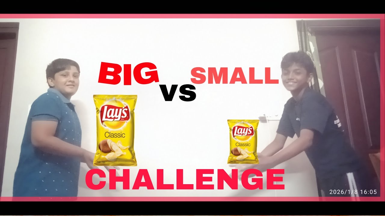 BIG VS SMALL FOOD CHALLENGE | THUG BOYS