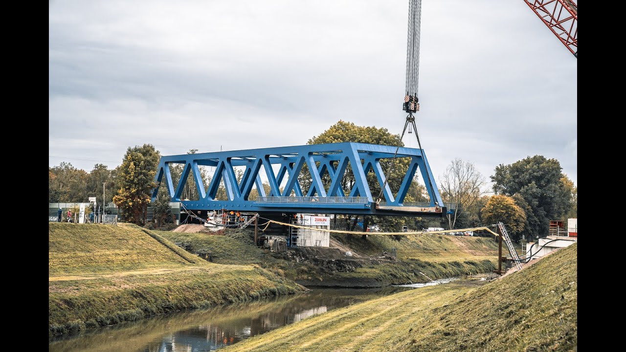 Infra-West Bottrop Brückeneinschub  EÜ Emscher