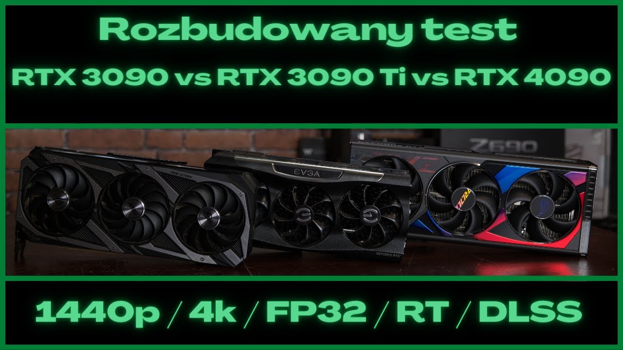 Obszerny test RTX 4090 vs RTX 3090 Ti vs RTX 3090  | 1440p | 4K | FP32 | RT | DLSS |