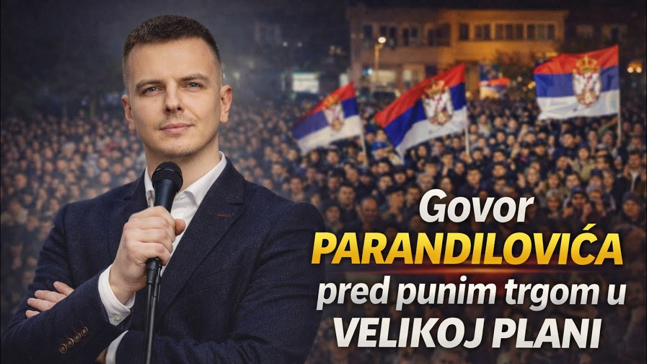 Parandilović zapalio protest u Velikoj Plani: Govor koji je probudio narod