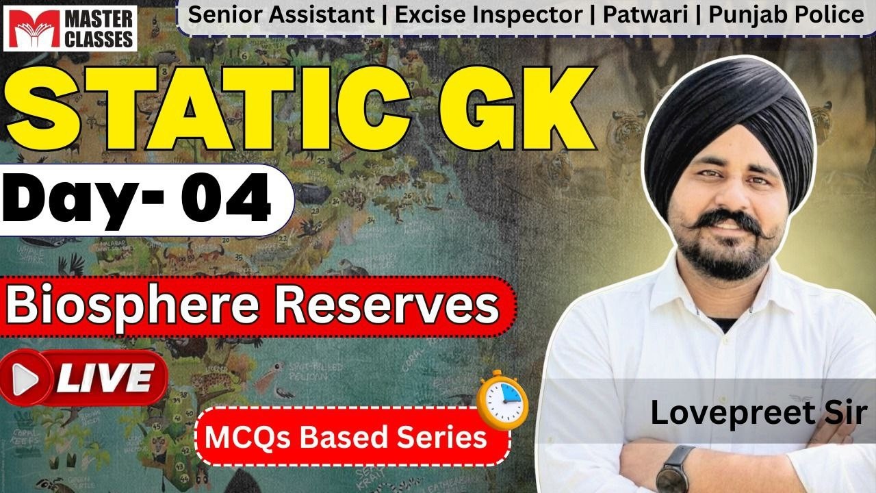 Senior Assistant| Excise Inspector| Punjab Police| Static GK Day- 04