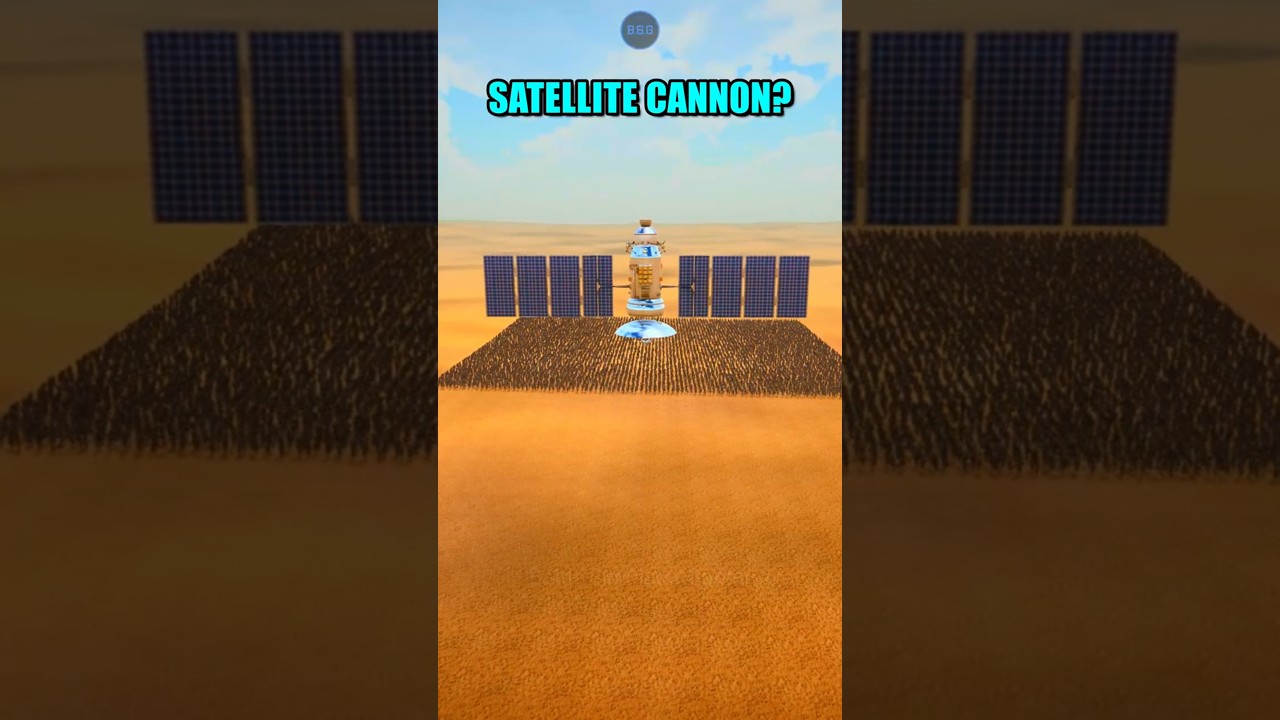 How many archers to shoot down a Satellite Cannon? 🏹↗️🛰️💥#uebs2 #battlesimulatorgamer