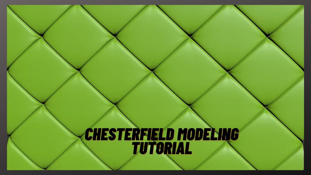 Simple Chesterfield Modeling Tutorial 3ds max |3dsmax Tutorial | Esthetic space decor