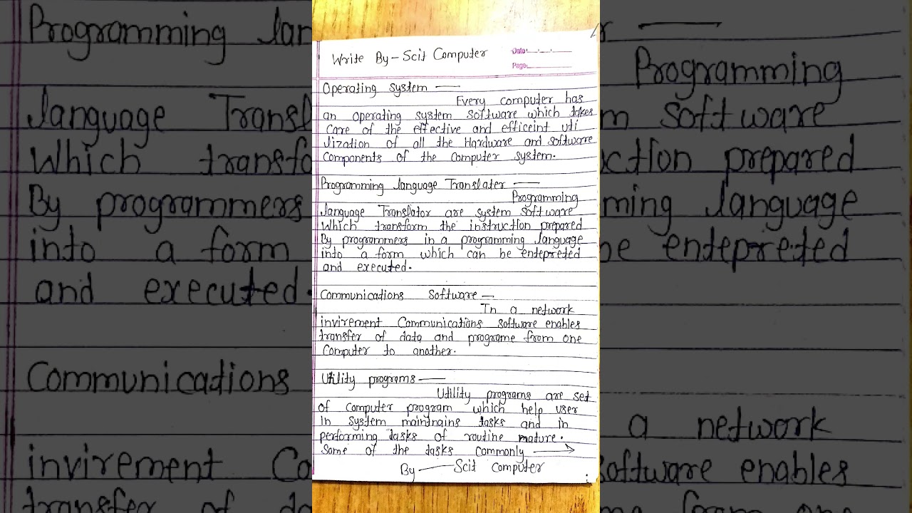 operating system programming language software #software #utility products #computer #course #notes