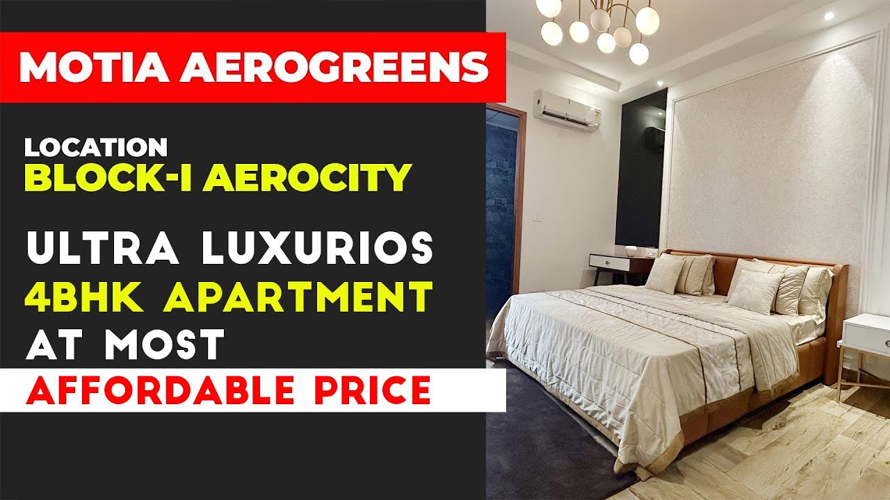Motia Aerogreens | Luxury and affordable 4BHK Flat for Sale in Aerocity Mohali | (I-Block) Aerocity