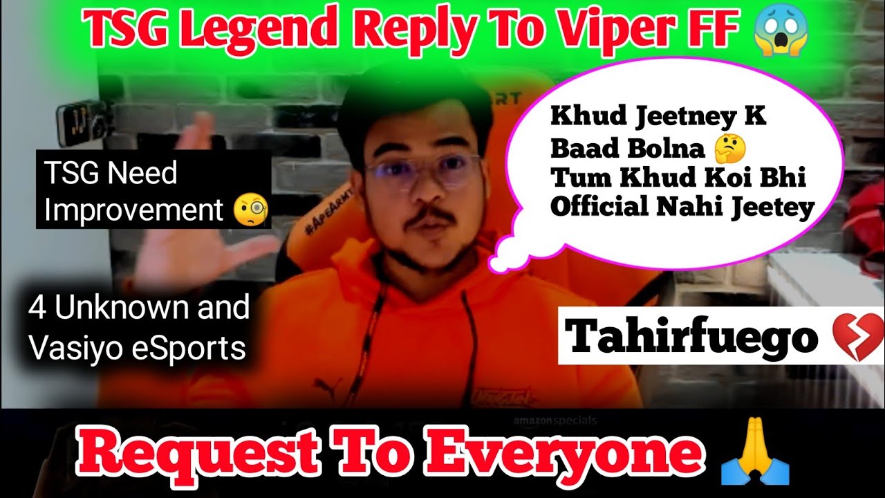 TSG Legend Reply To Viper 😱 How TSG Qualified at 38th Position 🤔 Sad on Thairfuego Incident 🥺