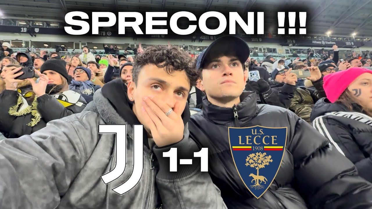 DUE PUNTI CHE RIMPIANGEREMO!! DAVID  C*ZZO FAI?! JUVENTUS 1-1 LECCE | LIVE REACTION ALLIANZ STADIUM￼