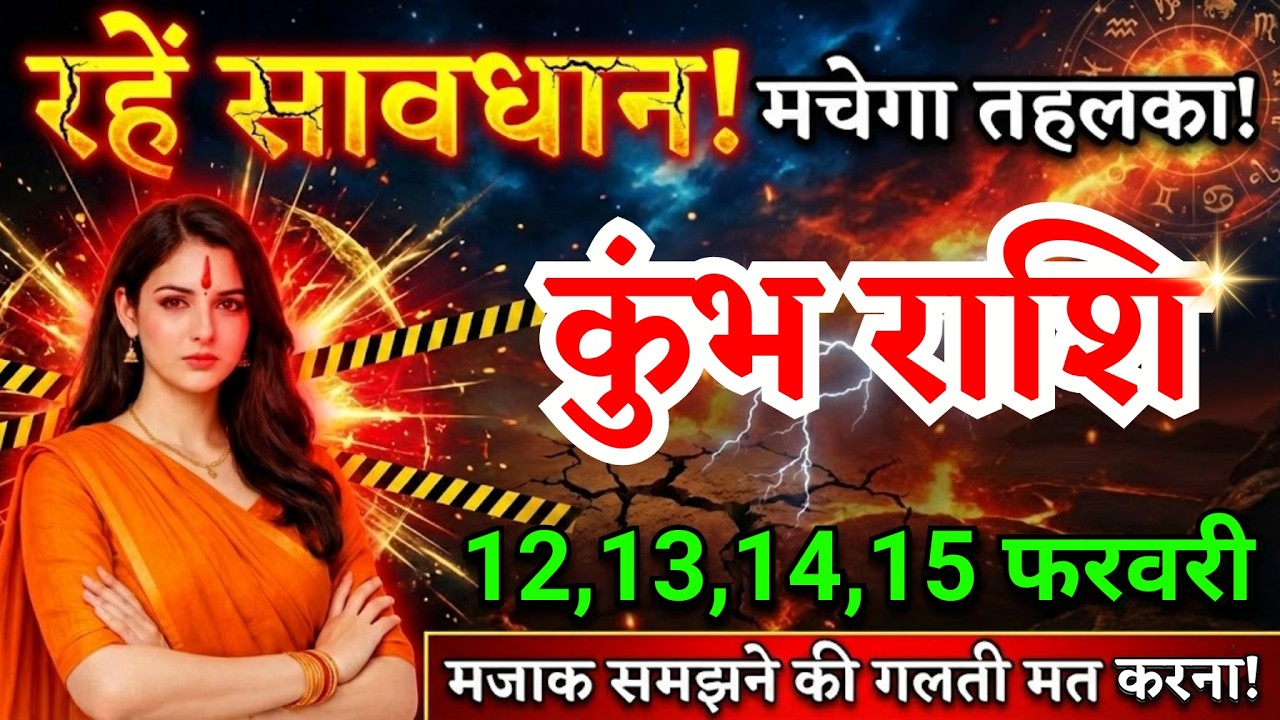 12, 13, 14, 15 फरवरी, कुंभ राशि वालों रहें सावधान! मचेगा तहलका, Kumbh Rashi, Horoscope