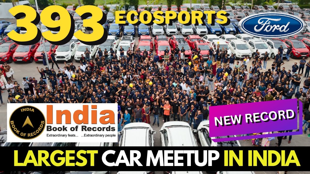 Record Breaking - Largest  Car Meetup In India | India Book of Records | Ford Ecosport | Ecostvm