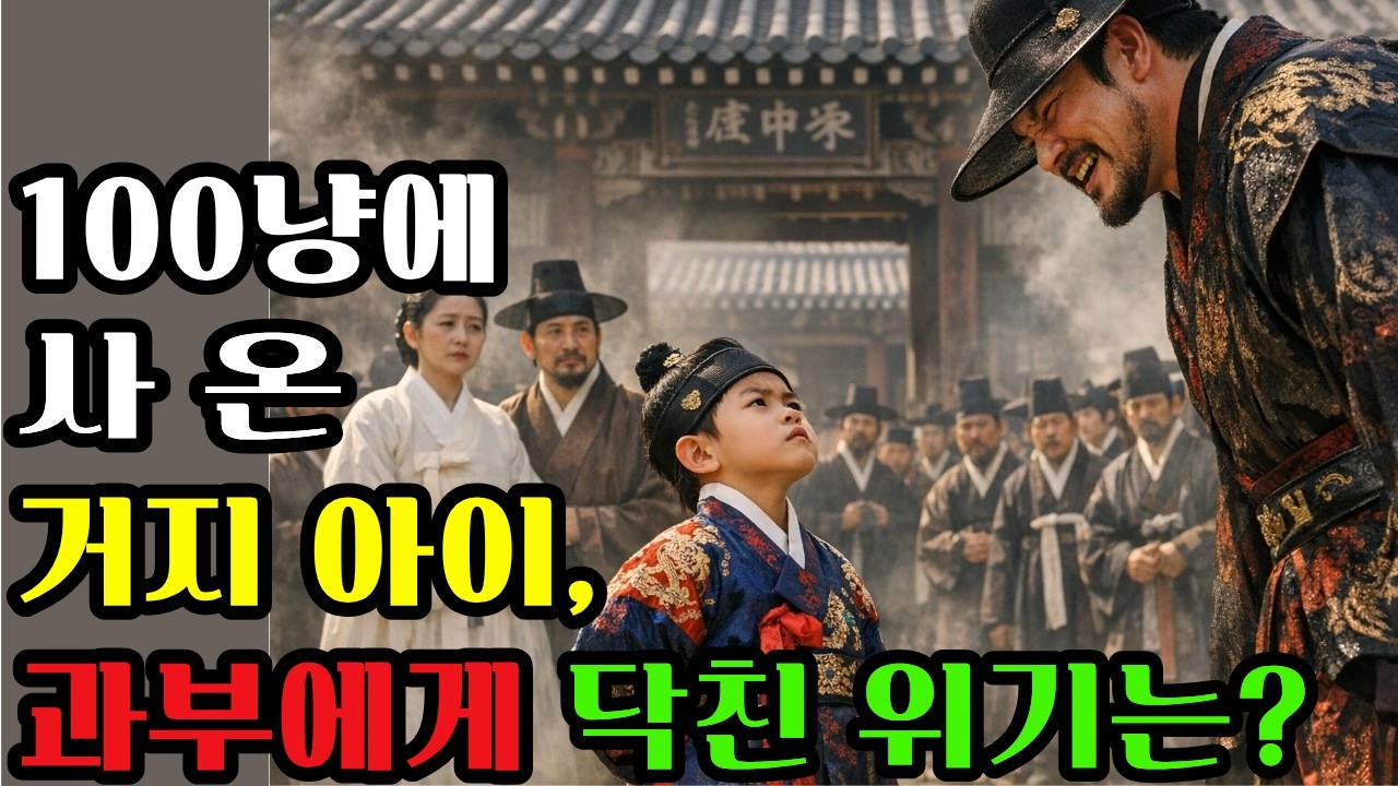 【인생야담】 장터에서 100냥에 사온 거지 아이, 과부에게 닥친 위기는? |전설 |설화 |옛날이야기 |오디오북 |수면동화 |야담 |민담 |설화
