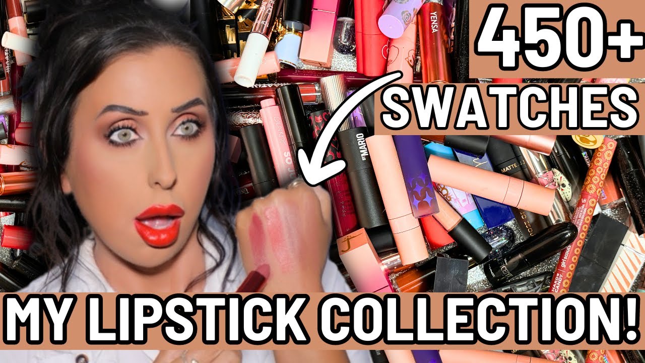 My Massive Lipstick Collection | Swatching Over 450 Lipsticks!