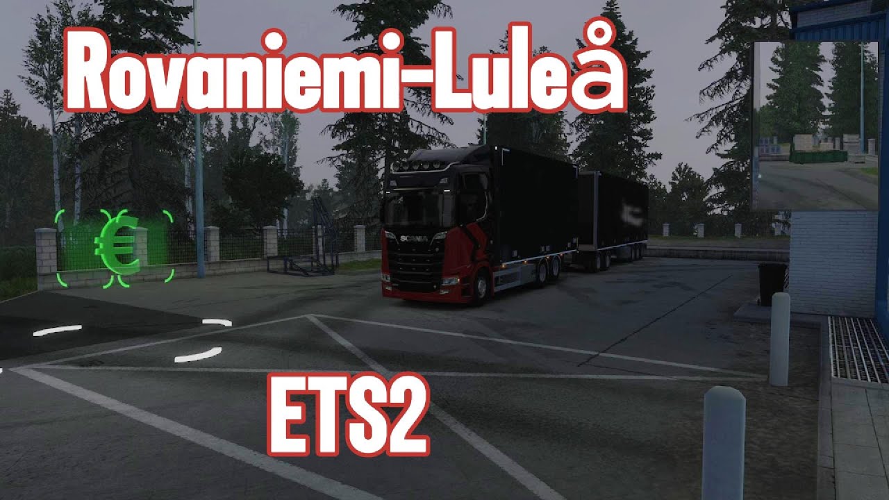 Eurotruck Simulator relaxing driving, Tandem config 24M Rovaniemi-Luleå