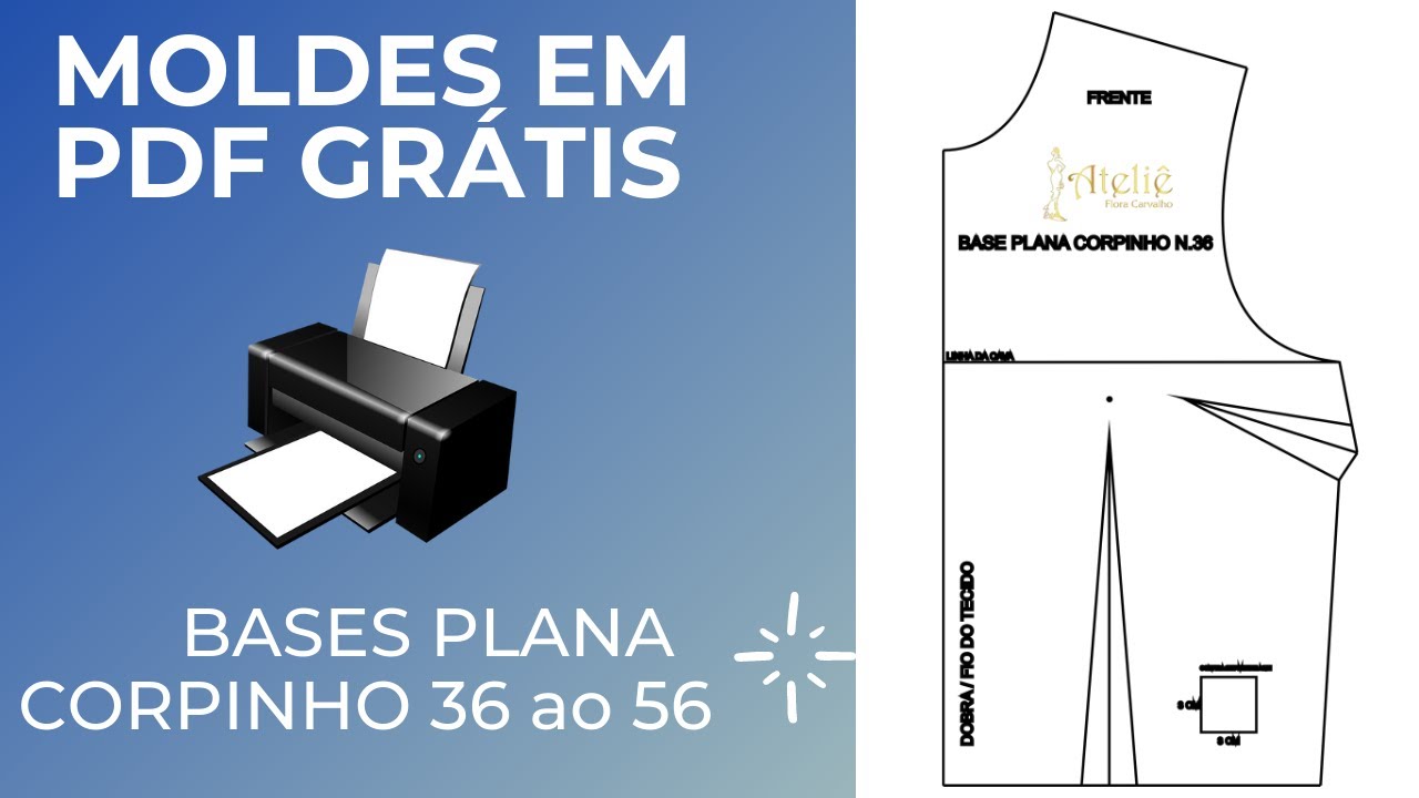 MOLDES PDF GR&Aacute;TIS BASE BLUSA