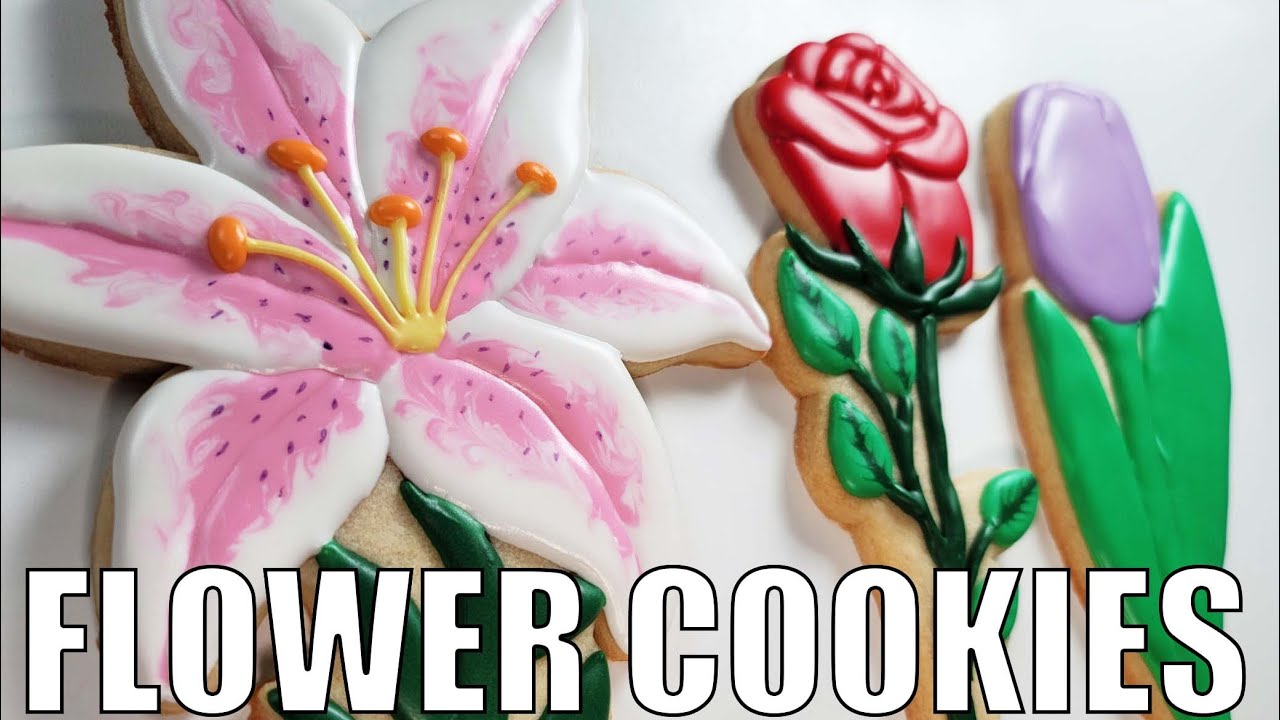 Flower Cookie Decorating for Bouquets