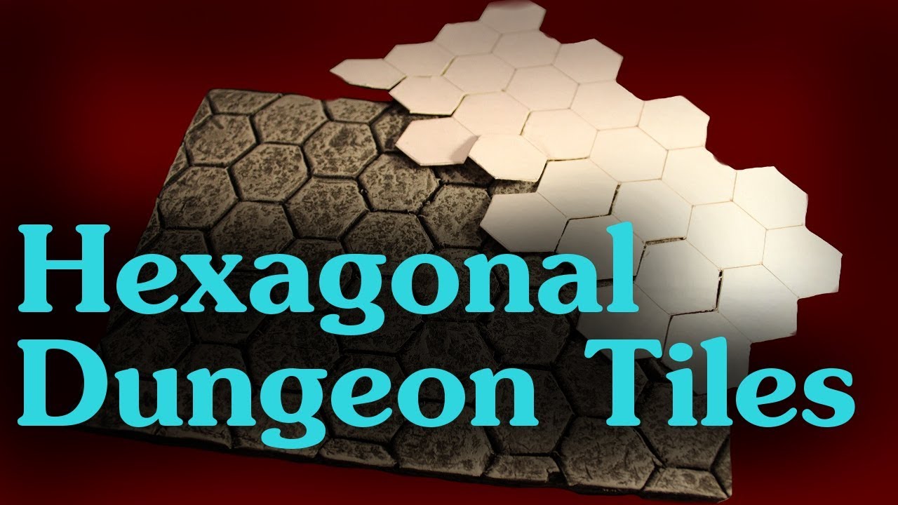 DIY Hexagonal Dungeon Tiles for D&D / Wargaming