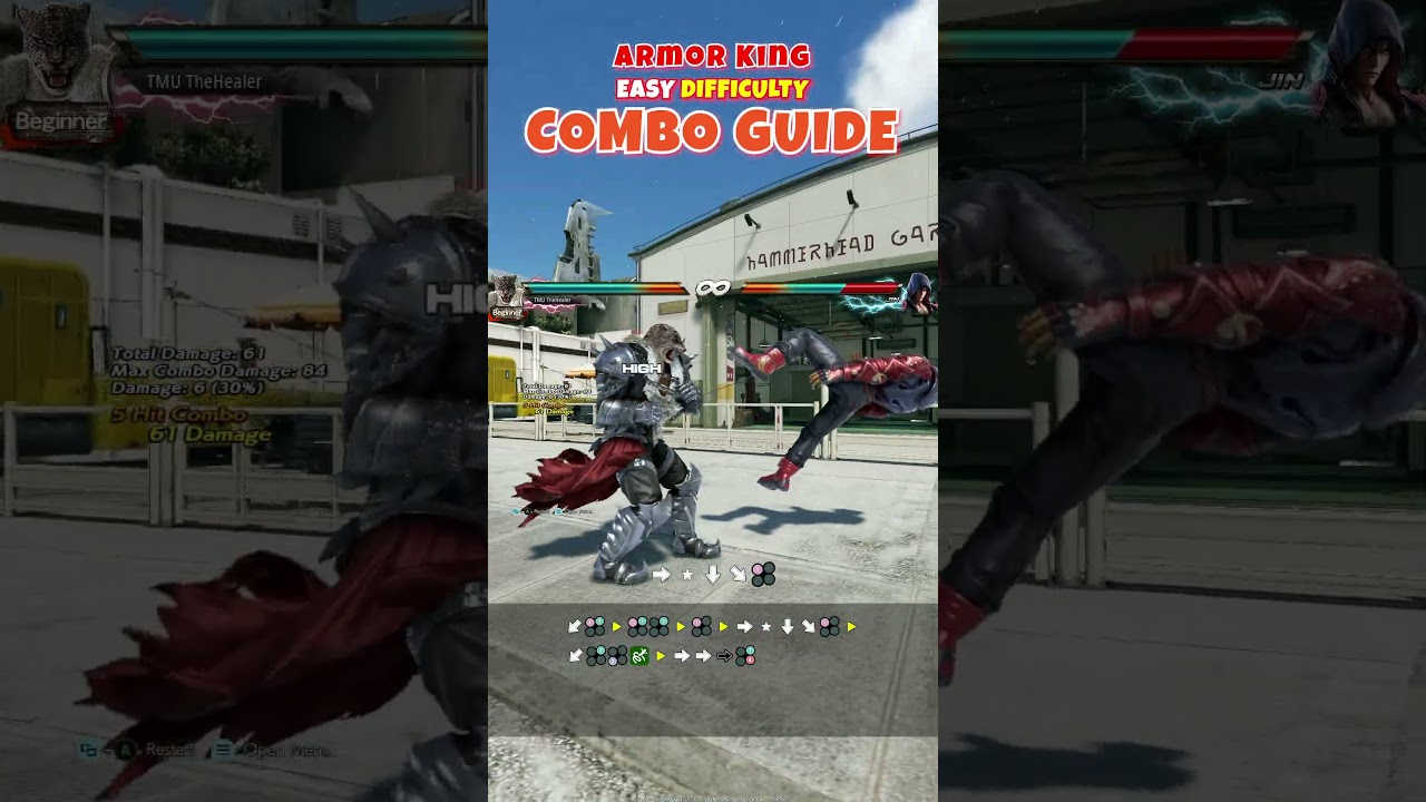 Armor King - 89 DMG Slam Dunk Finisher Combo