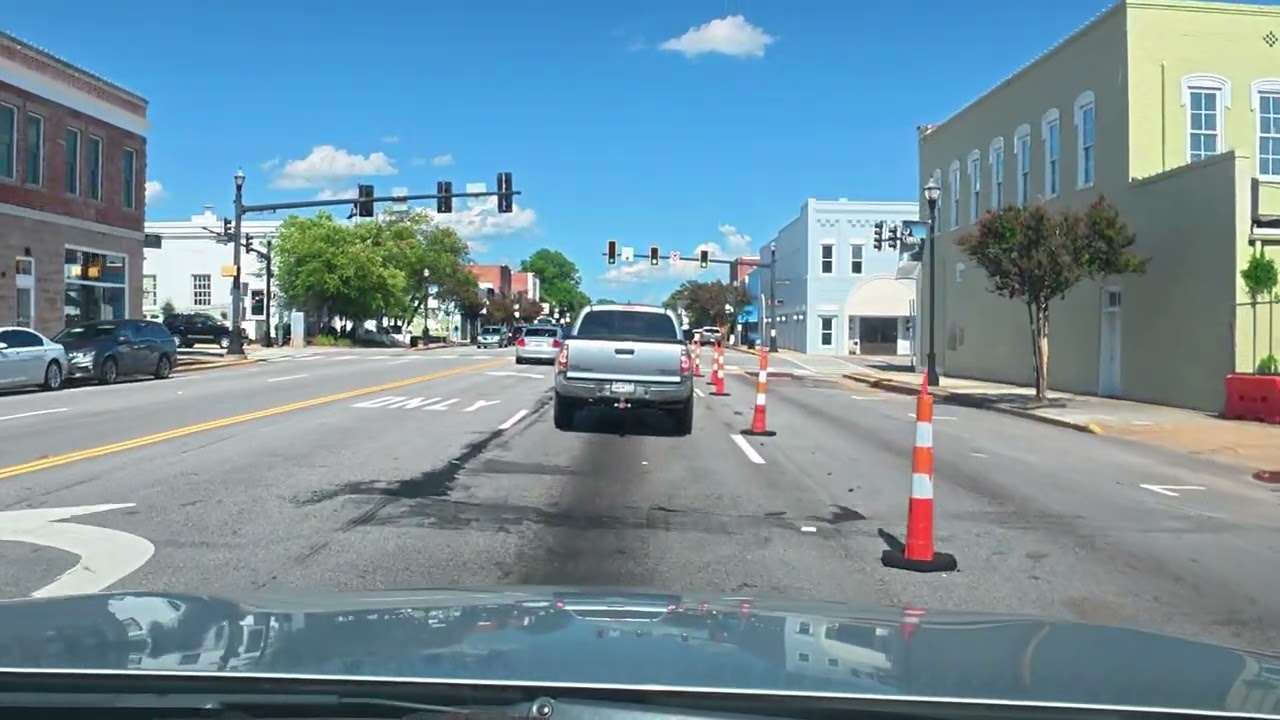 Driving Through Historic Camden SC, (USA)