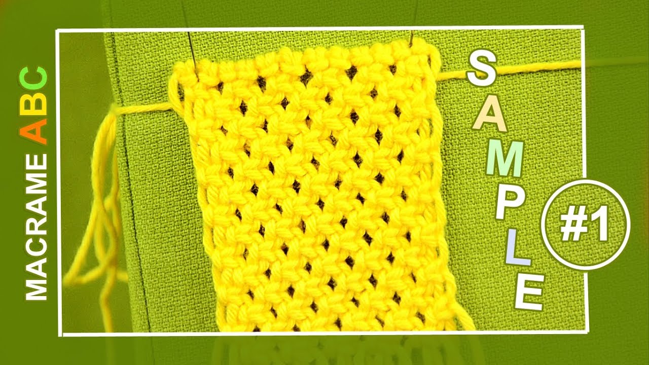 Macrame ABC - pattern sample #1