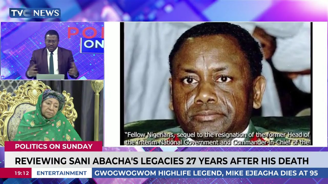 Former First Lady Reviews Sani Abacha's Legacies 27 Years After His Death | Politics On Sunday