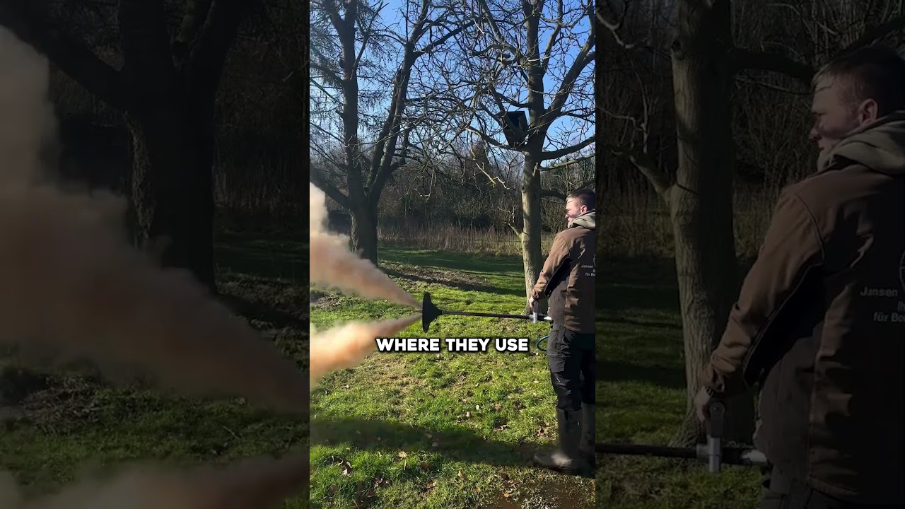 The High-Tech Soil Aeration in Action! #shorts
