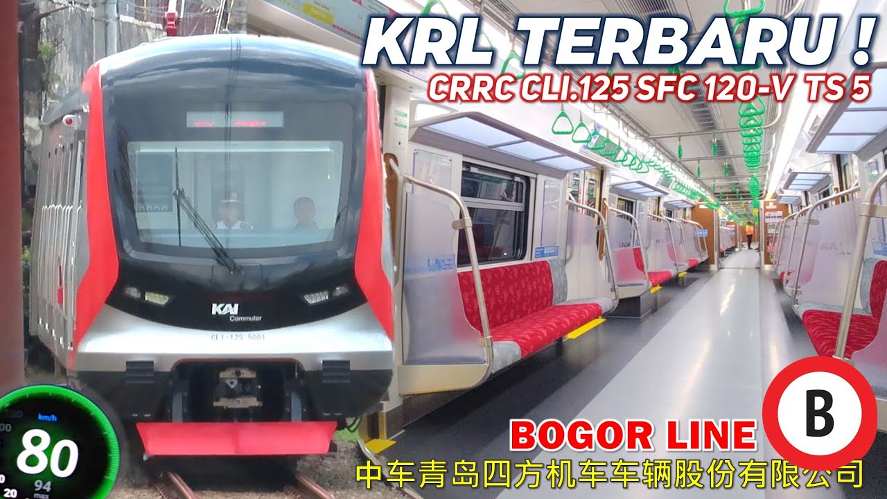 KRL COMMUTER LINE BOGOR DAPAT KERETA BARU LAGI ! Trip Naik KRL CRRC SFC 120-V Trainset-5 Bogor Depok