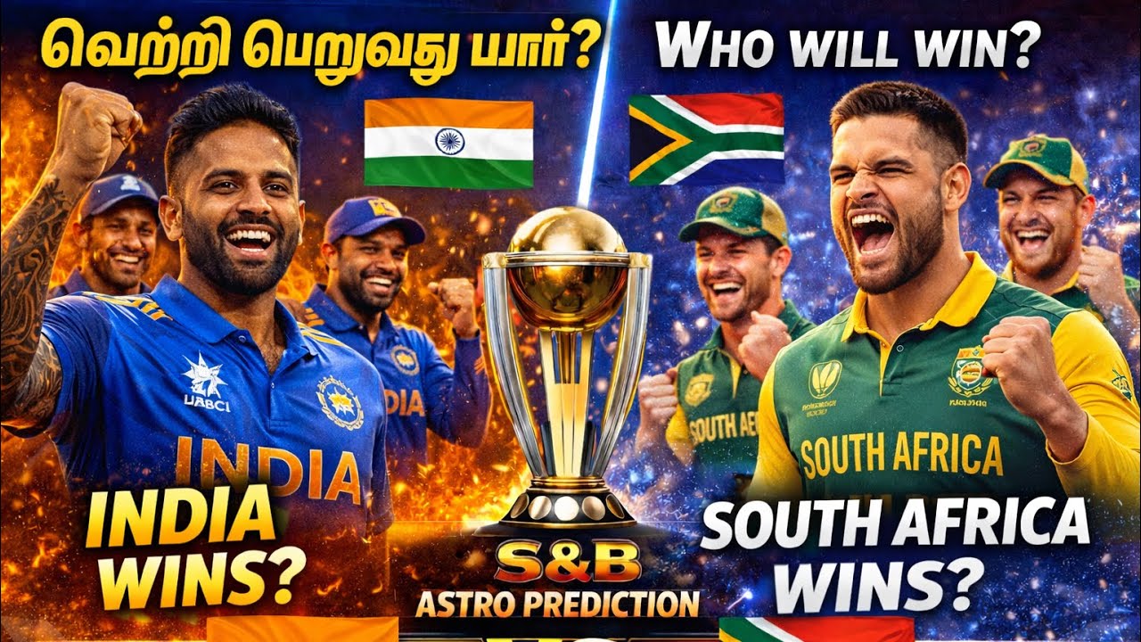 IND vs SA | 43rd T20 |SA vs IND | WORLD CUP 2026| DREAM 11 | S&B ASTRO PREDICTIONS | TAMIL