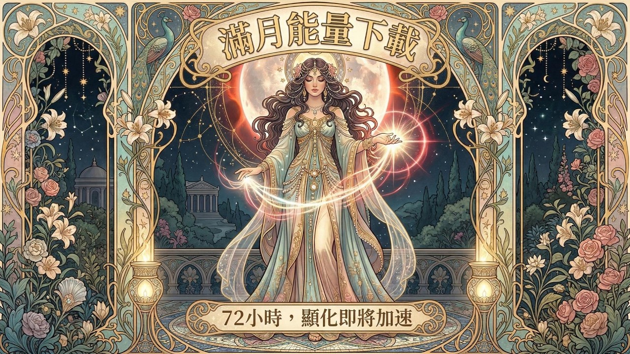 ⚠️滿月月食能量極強！未來72小時請讓自己慢下來，聽完這段指引幫你度過靈魂暗夜