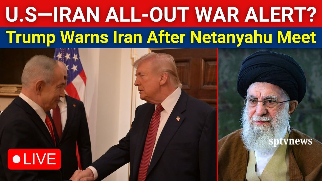 LIVE: U.S Vs Iran All-Out War BEGINS? Donald Trump Issues Warning After Netanyahu Talks! Khamenei