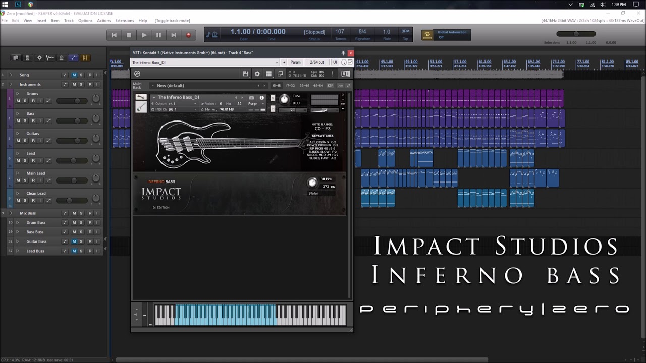 Impact Studios - Inferno Bass Test | Periphery - Zero