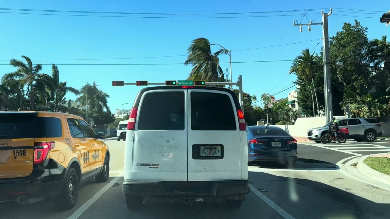 Driving from Miami’s Upper East Side to the Miami Beach Convention Center