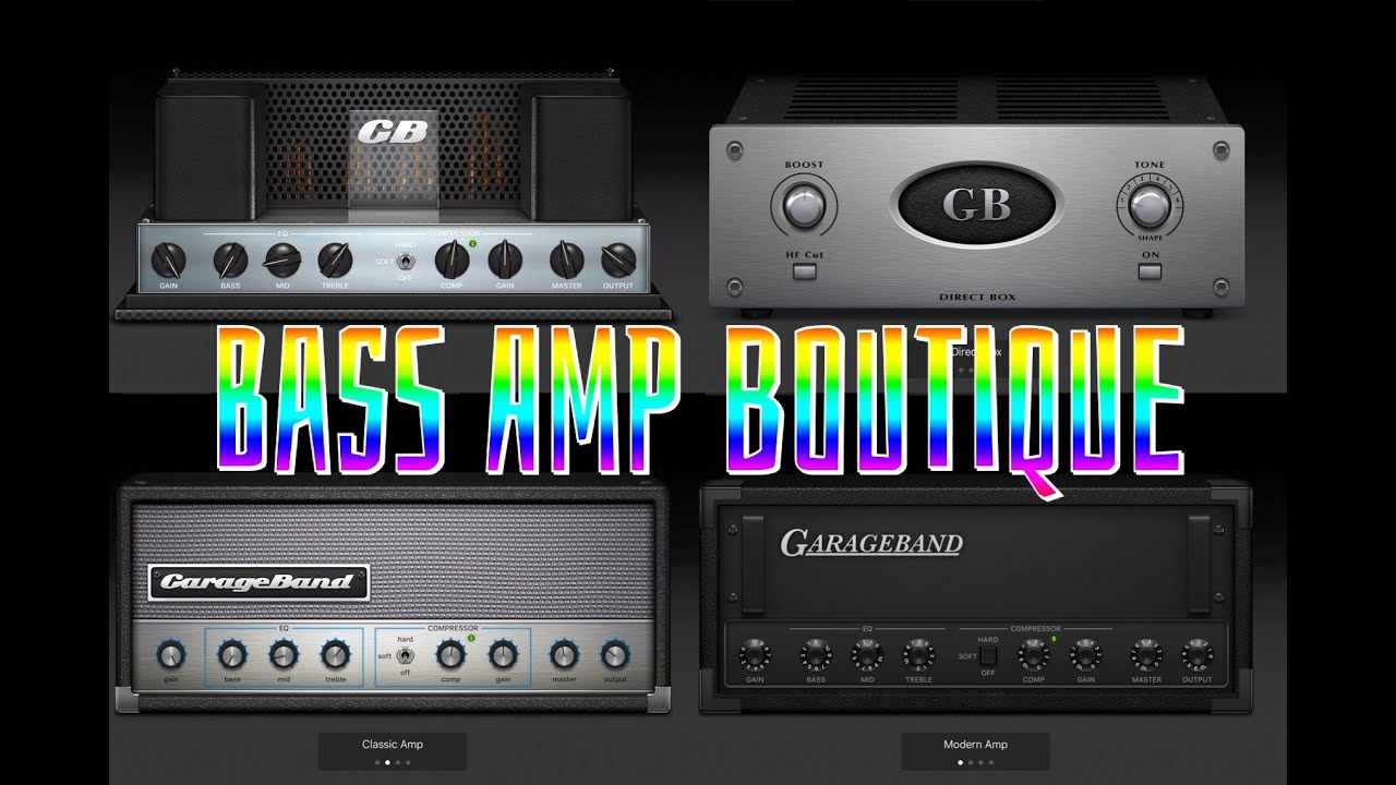 GarageBand - Updated With Free BASS AMP BOUTIQUE - Demo for the iPad