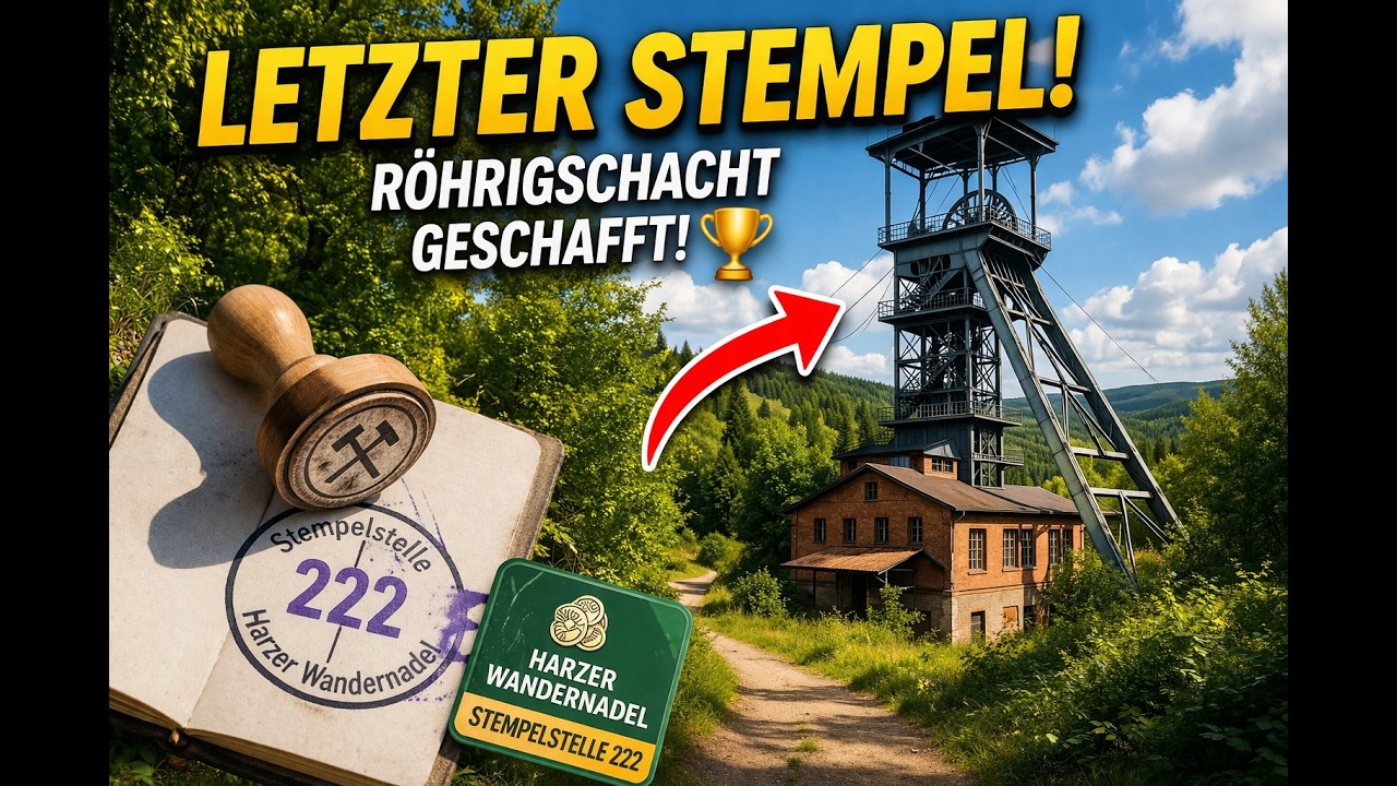 🏆 Harzer Wandernadel &ndash; Stempelstelle 222 am Bergbaulehrpfad R&ouml;hrigschacht