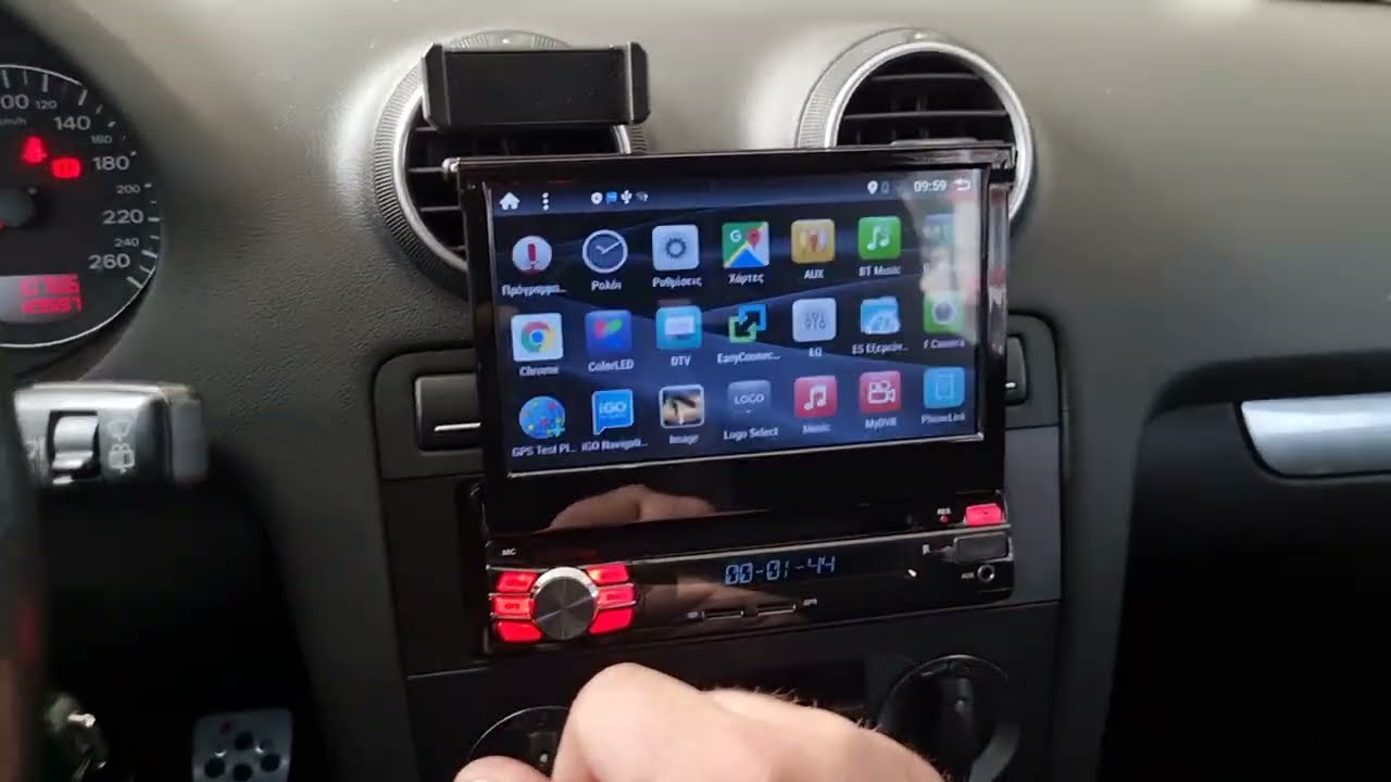 Audi A3 τοποθέτηση οθόνης Android 1 Din Digital Iq by dousissound