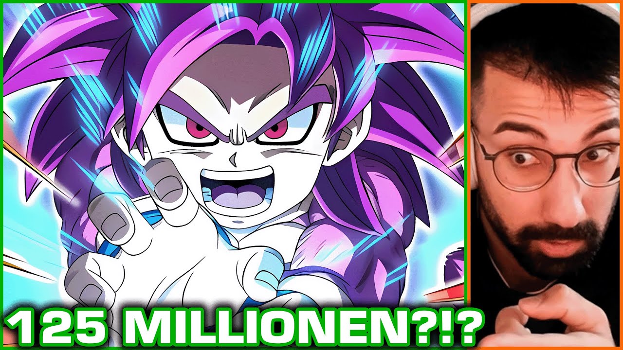 125 MILLIONEN DAMAGE!!! TEQ SSJ4 GOKU DAIMA MINI SHOWCASE REACTION! DBZ Dokkan Battle