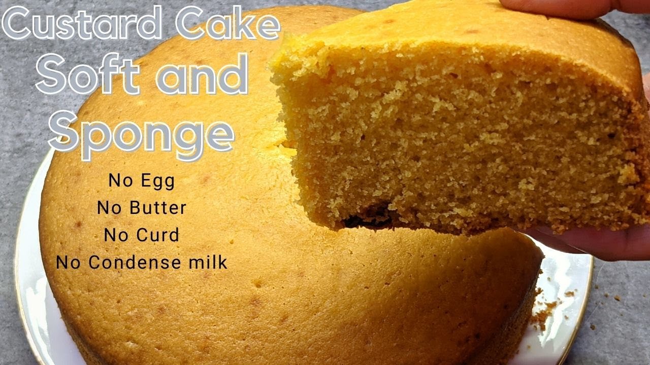 Custard Suji Cake|दुनिया का सबसे आसान केक कुकर में | Plain Sponge Cake | Eggless and Without Oven
