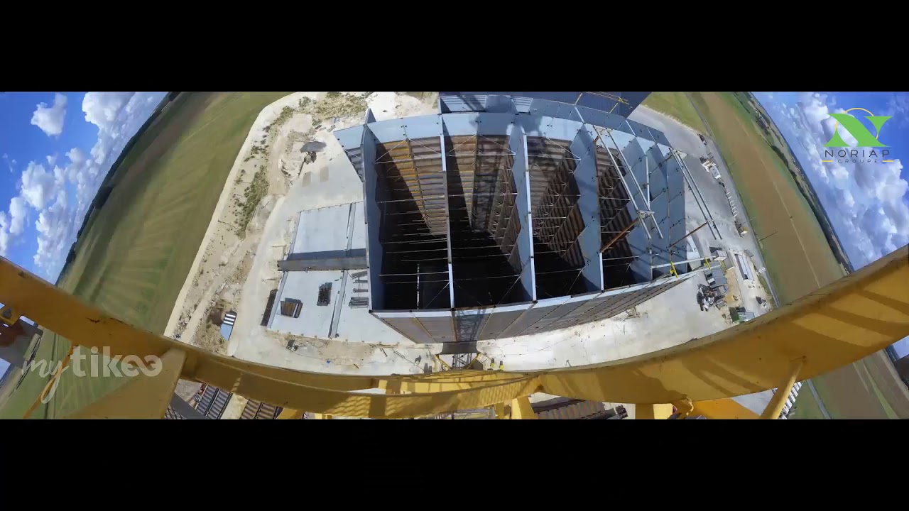 NORIAP - Construction du silo de Belle-Assise - Vue du haut