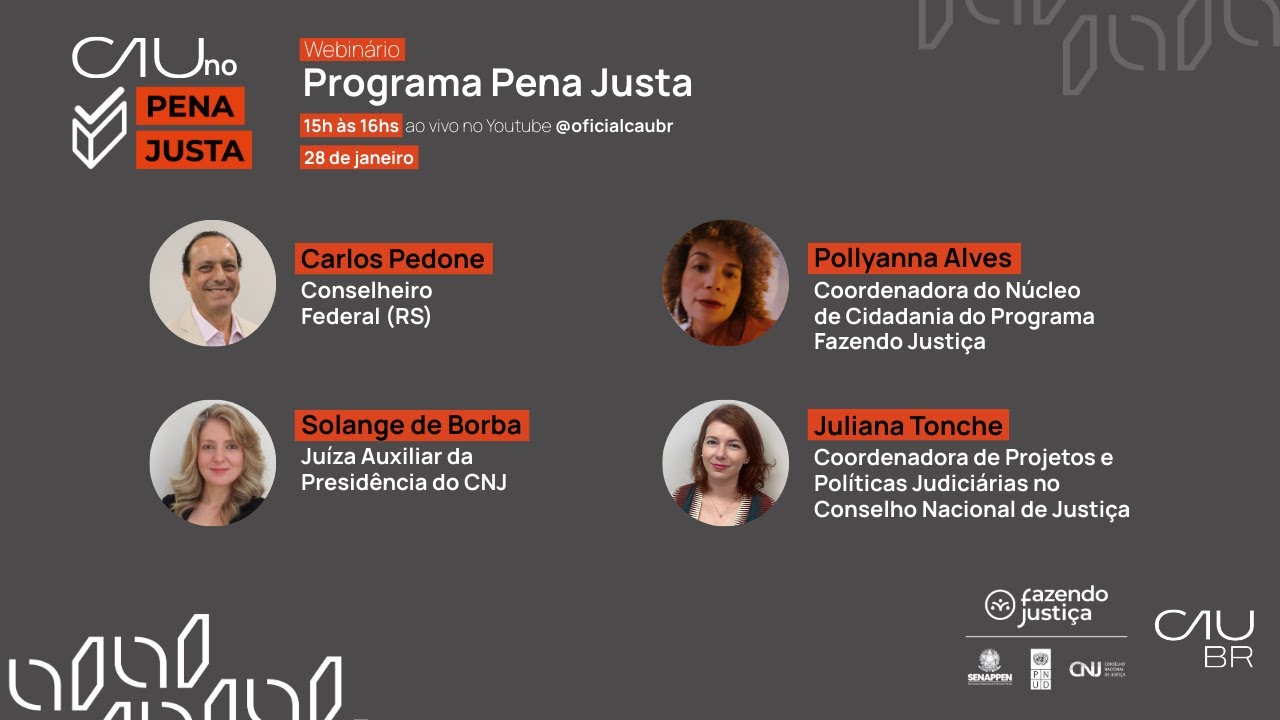 Webinário - CAU no Pena Justa