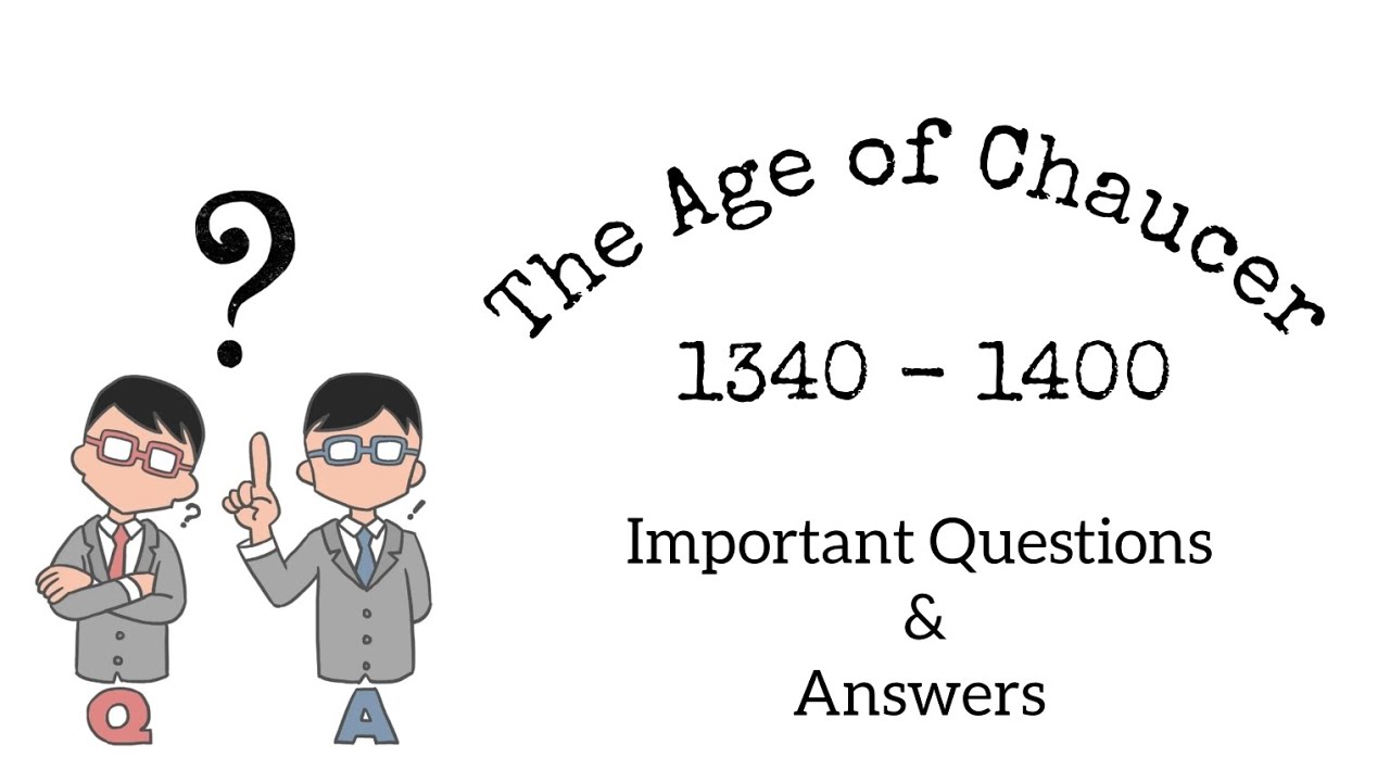 Important Questions and Answers | NTA UGC NET ENGLISH | Age of Chaucer