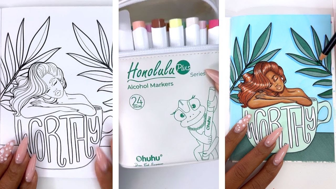 Trying New Ohuhus & The DREAMIEST Color Palette ☁️🩵 | Coloring With Coco Live Replay